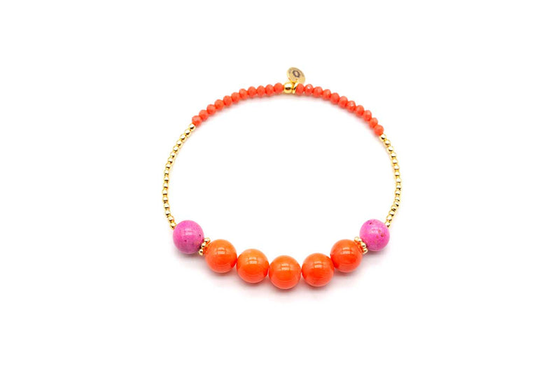 A23 Fine Jewelry 7P Pink Orange