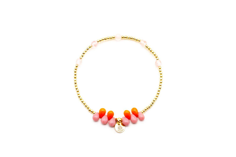 A23 Fine Jewelry Drops Pink Orange