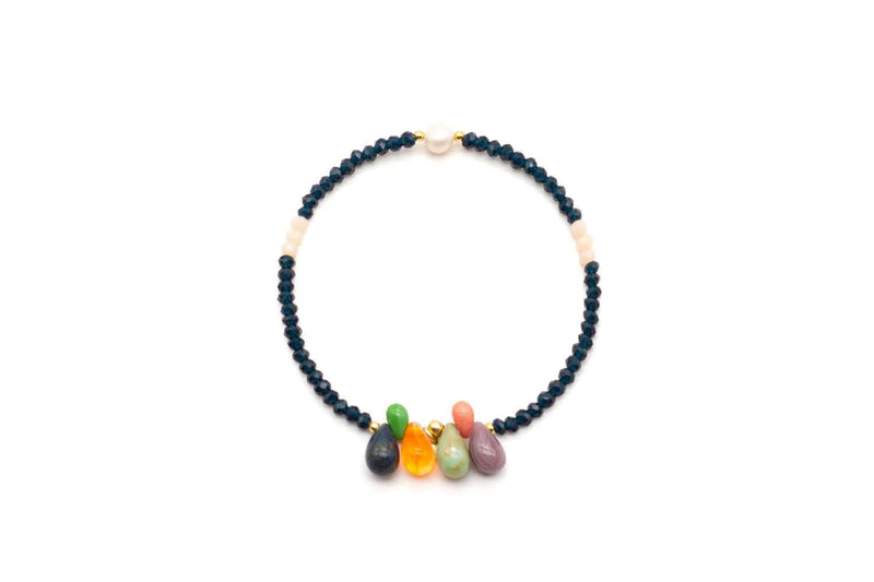 A24 Mala Single 6Drops Blue – handgemachter Schmuck von Schmückstück