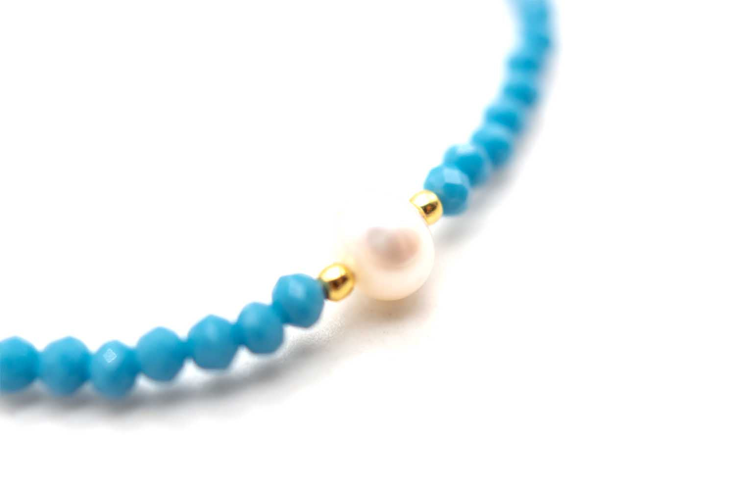 A25 Mala Single 6Drops Blue Pearl
