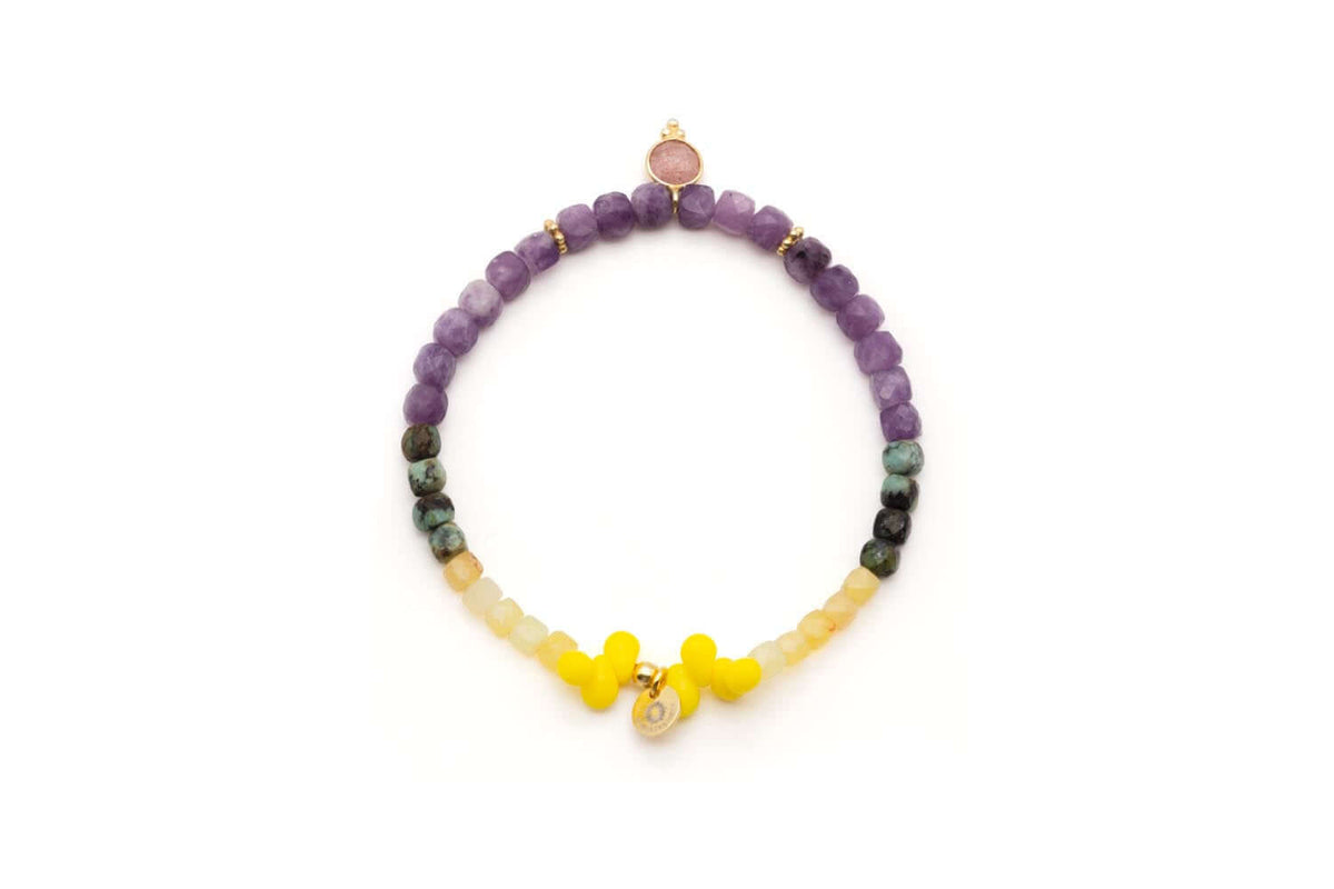 A25 Drops Violet Sun – handgemachter Schmuck von Schmückstück