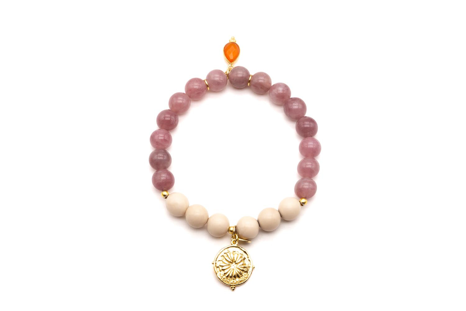 A25 Mala Single Rose Moon