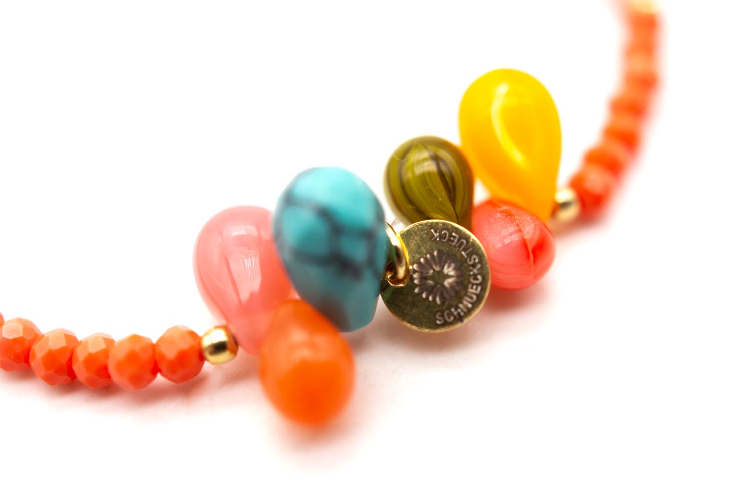 A26 Mala Single 6 Drops Coral