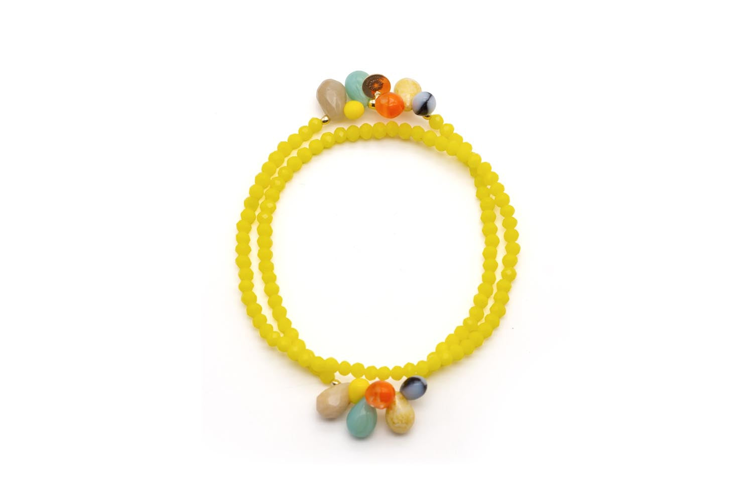 A26 6Drops Double Sweet Yellow – handgemachter Schmuck von Schmückstück