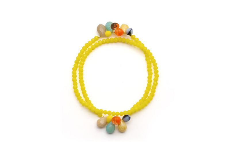 A26 6Drops Double Sweet Yellow – handgemachter Schmuck von Schmückstück