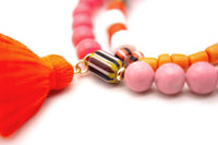 A26 Mala Twin Fiery Pink – handgemachter Schmuck von Schmückstück