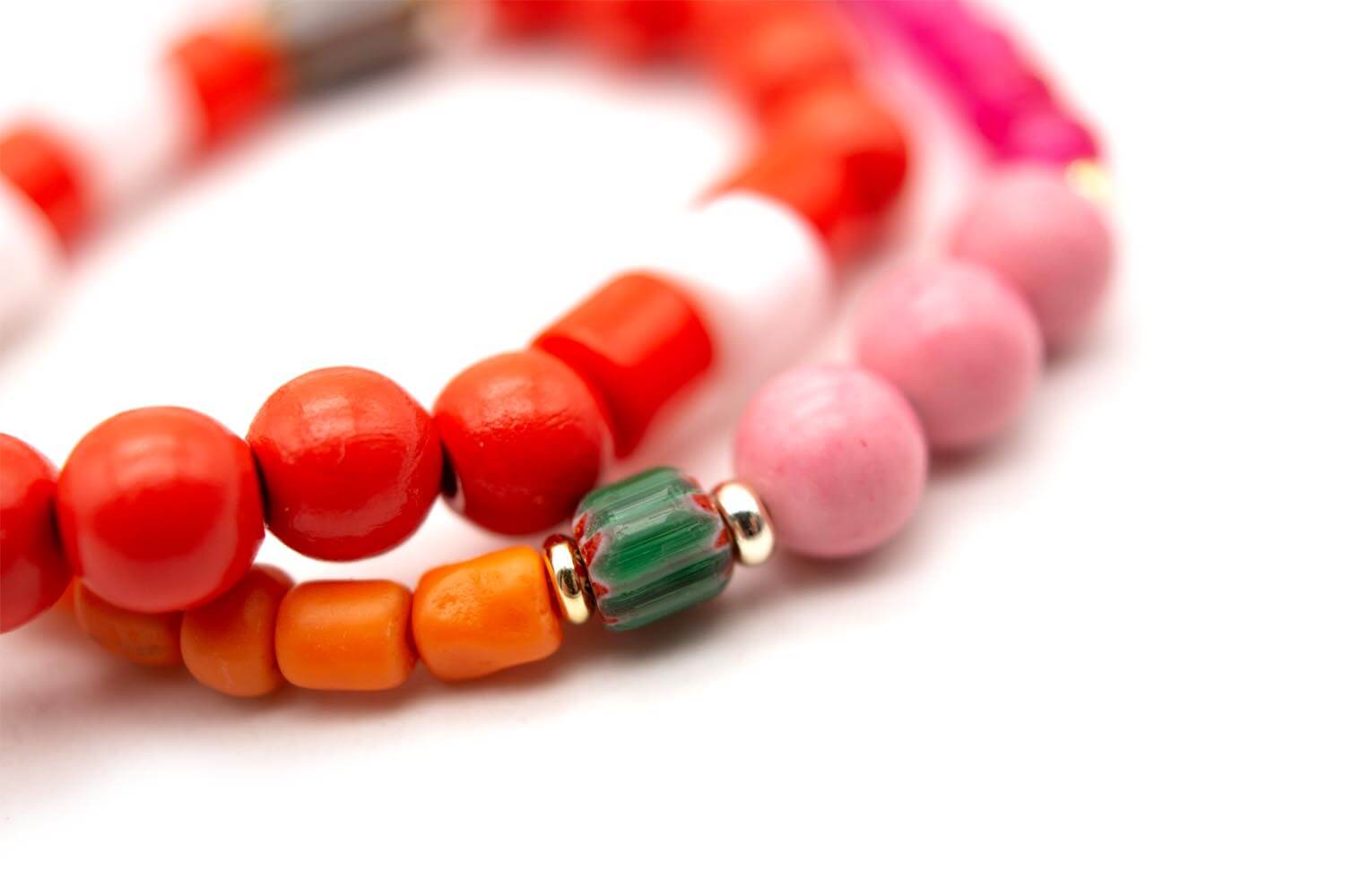 A26 Mala Twin Fiery Pink – handgemachter Schmuck von Schmückstück