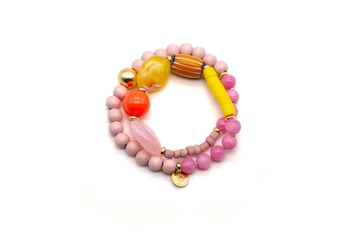 A26 Chunky Twin Peace Rose – handgemachter Schmuck von Schmückstück