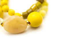 A26 Chunky Twin Sweet Lemon – handgemachter Schmuck von Schmückstück