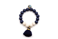 A26 HD Blue Ivory – handgemachter Schmuck von Schmückstück