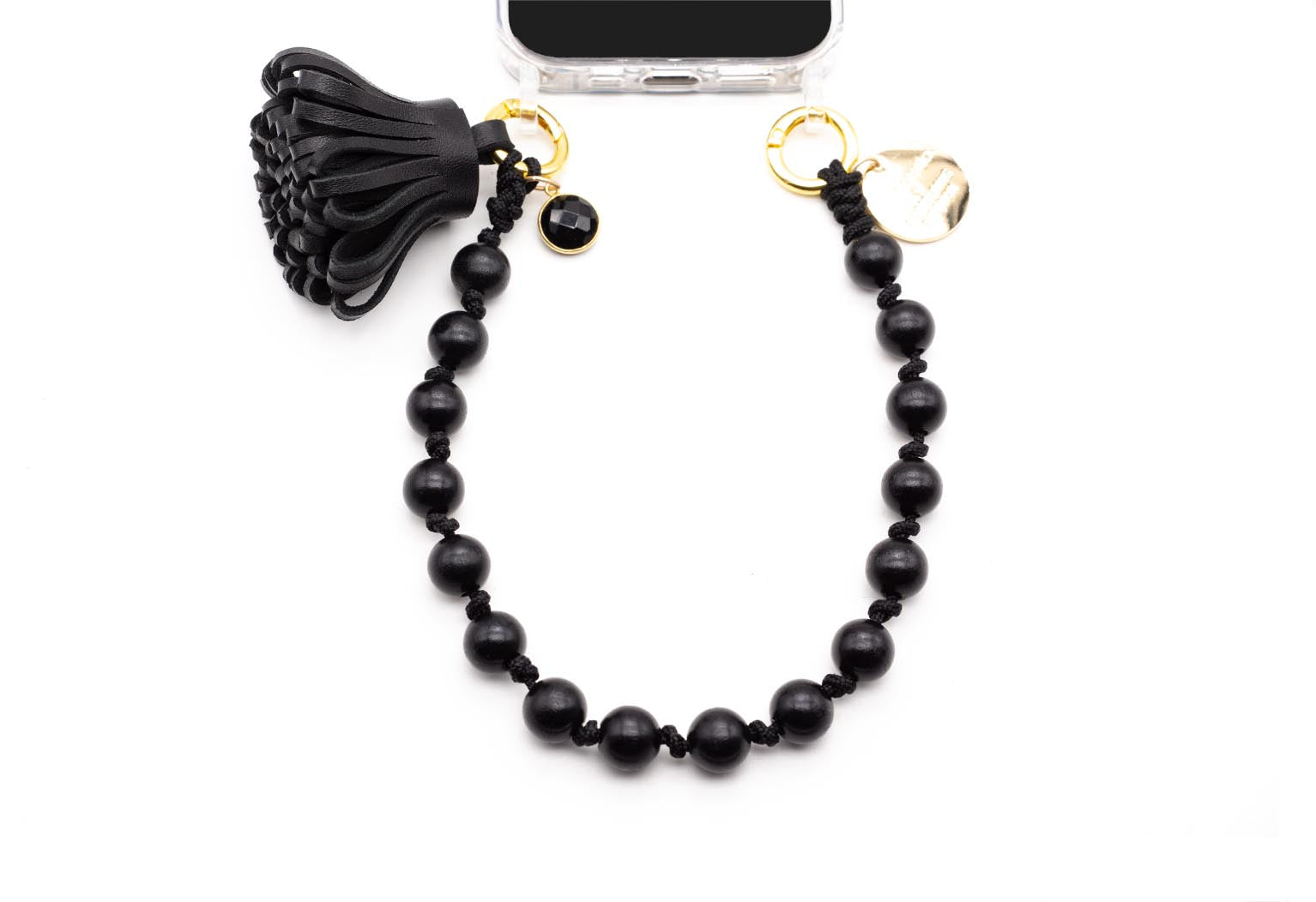 2-in-1 Phone Strap Sweet Black