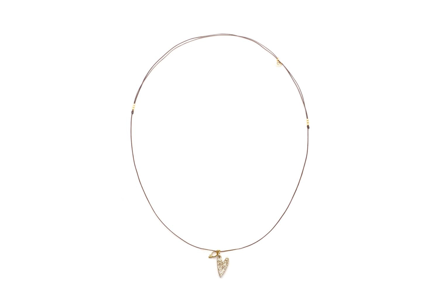 K26 Choker Brown Heart