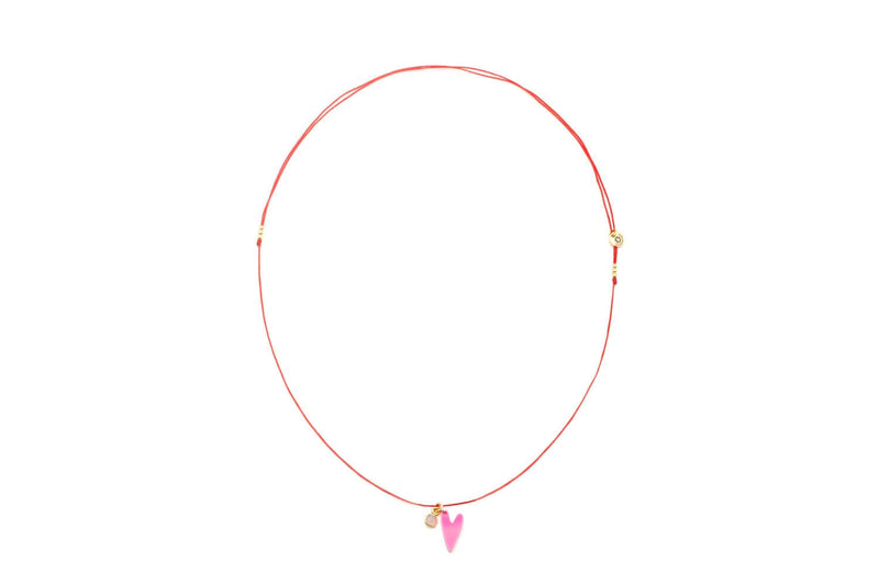 K26 Choker Red Heart – handgemachter Schmuck von Schmückstück