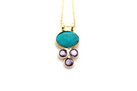 K26 Fine Jewelry Flower Türkis – handgemachter Schmuck von Schmückstück