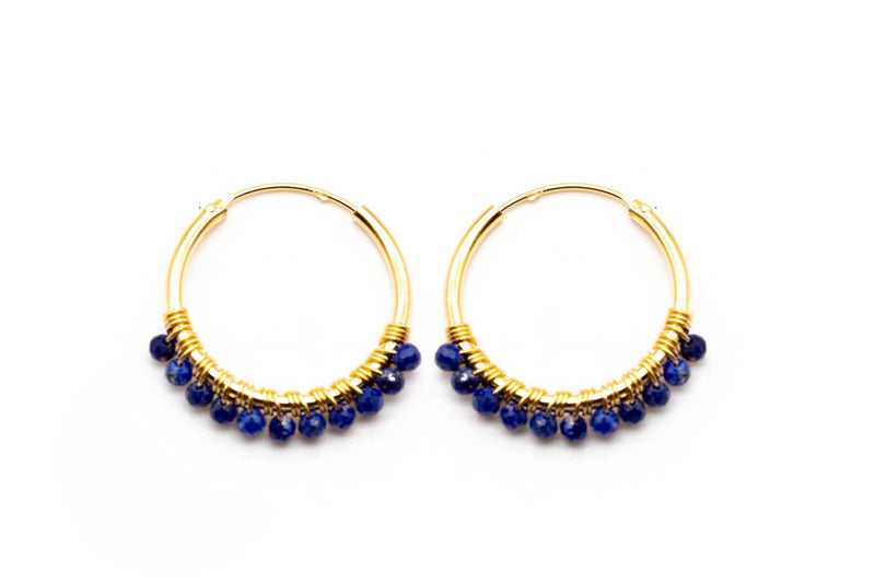 O23 Hoop Lapislazuli