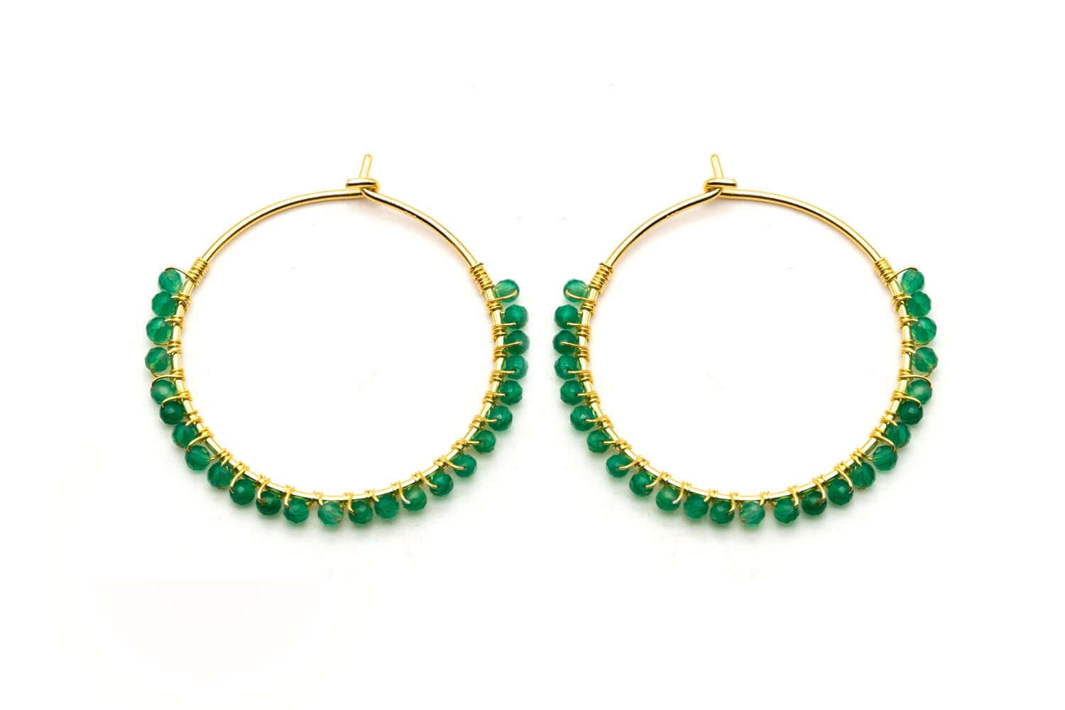 O26 Big Hoop Green Onyx