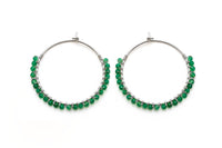 O26 Big Hoop Green Onyx