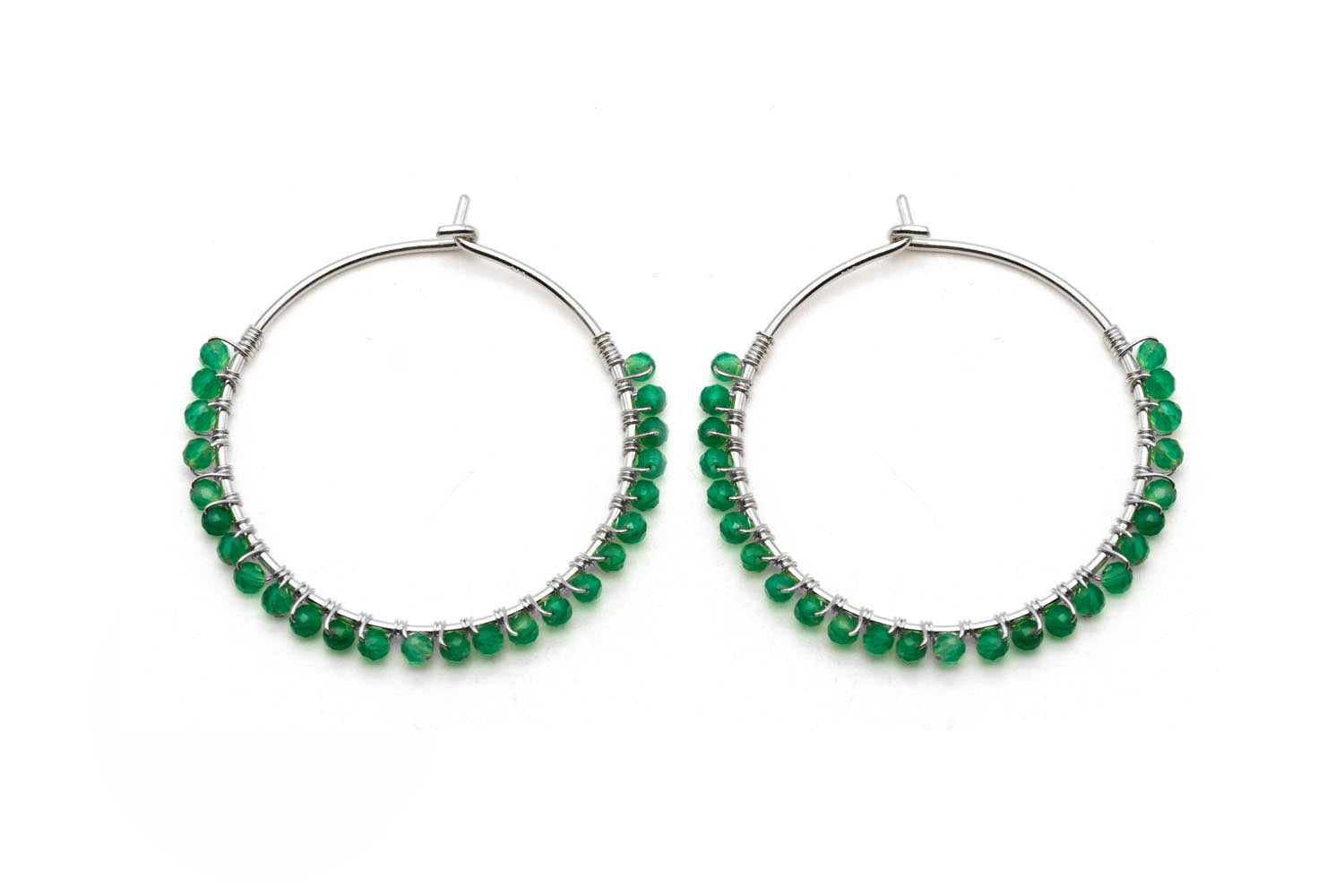 O26 Big Hoop Green Onyx