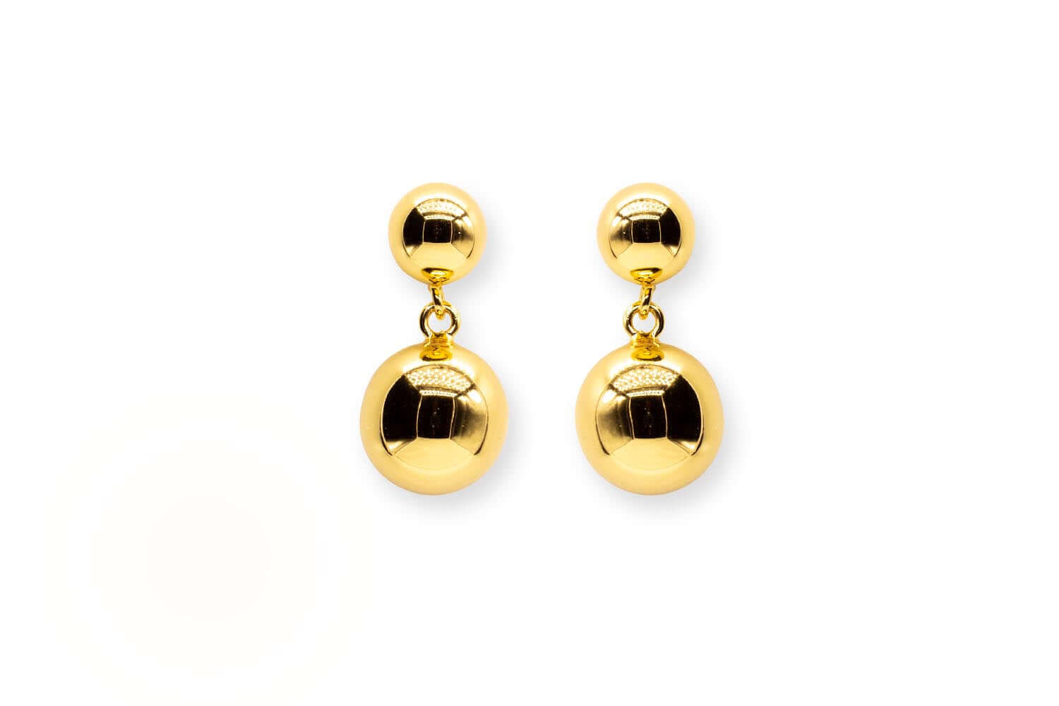 O26 Double Pearl Earring, glossy