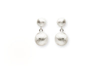 O26 Earring Double Pearl matte