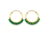 O26 Hoop Green Onyx