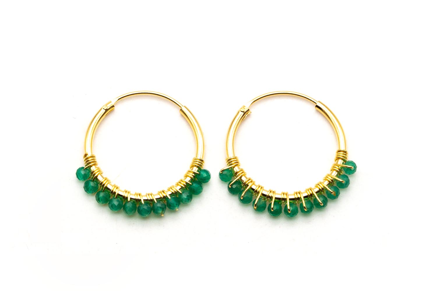 O26 Hoop Green Onyx