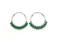 O26 Hoop Green Onyx