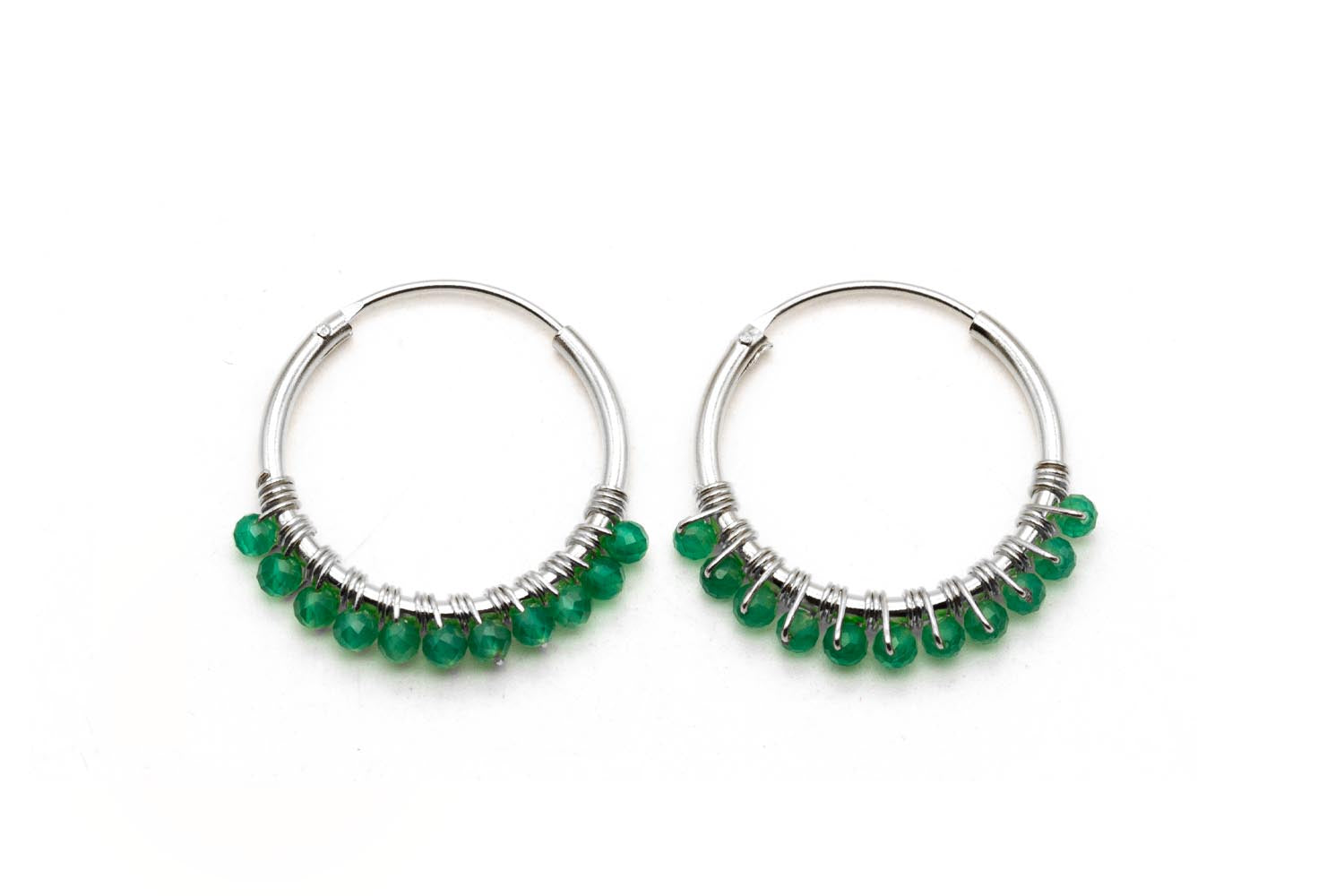 O26 Hoop Green Onyx