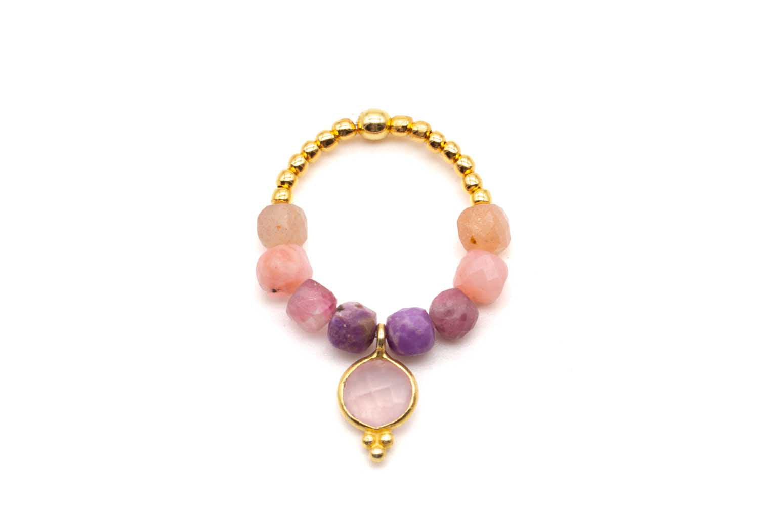R24 Ring Cube Purple Rose