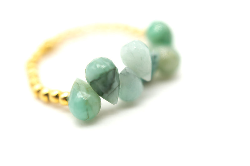 R24 Ring Drops Light Emerald