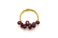 R24 Ring Drops Light Garnet