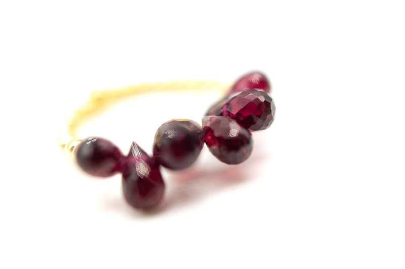 R24 Ring Drops Light Garnet