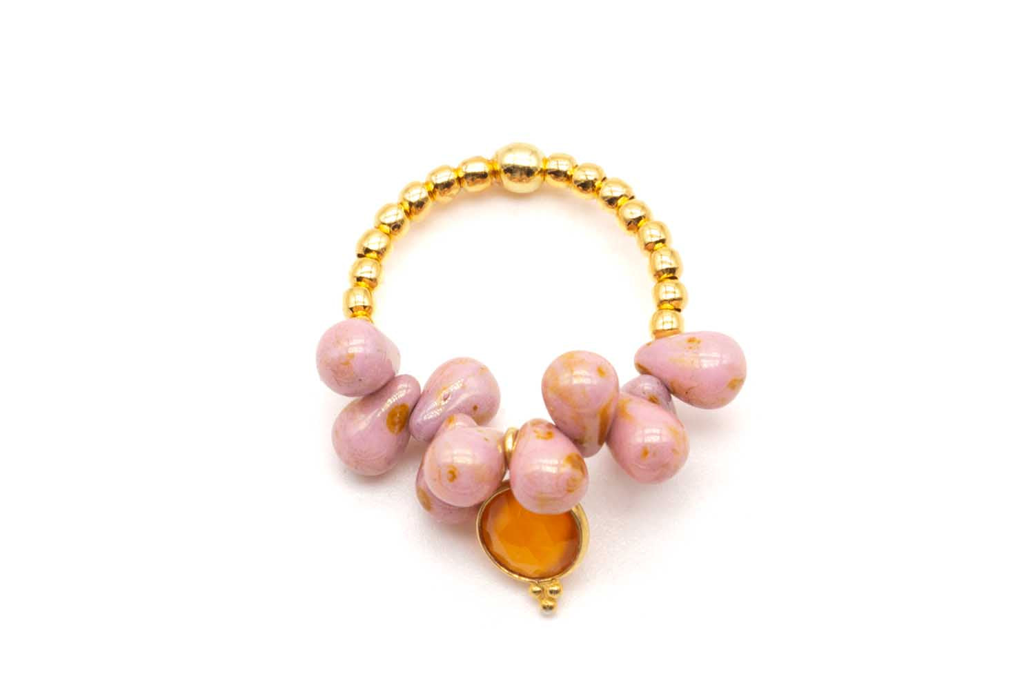 R24 Ring Drops Mauve