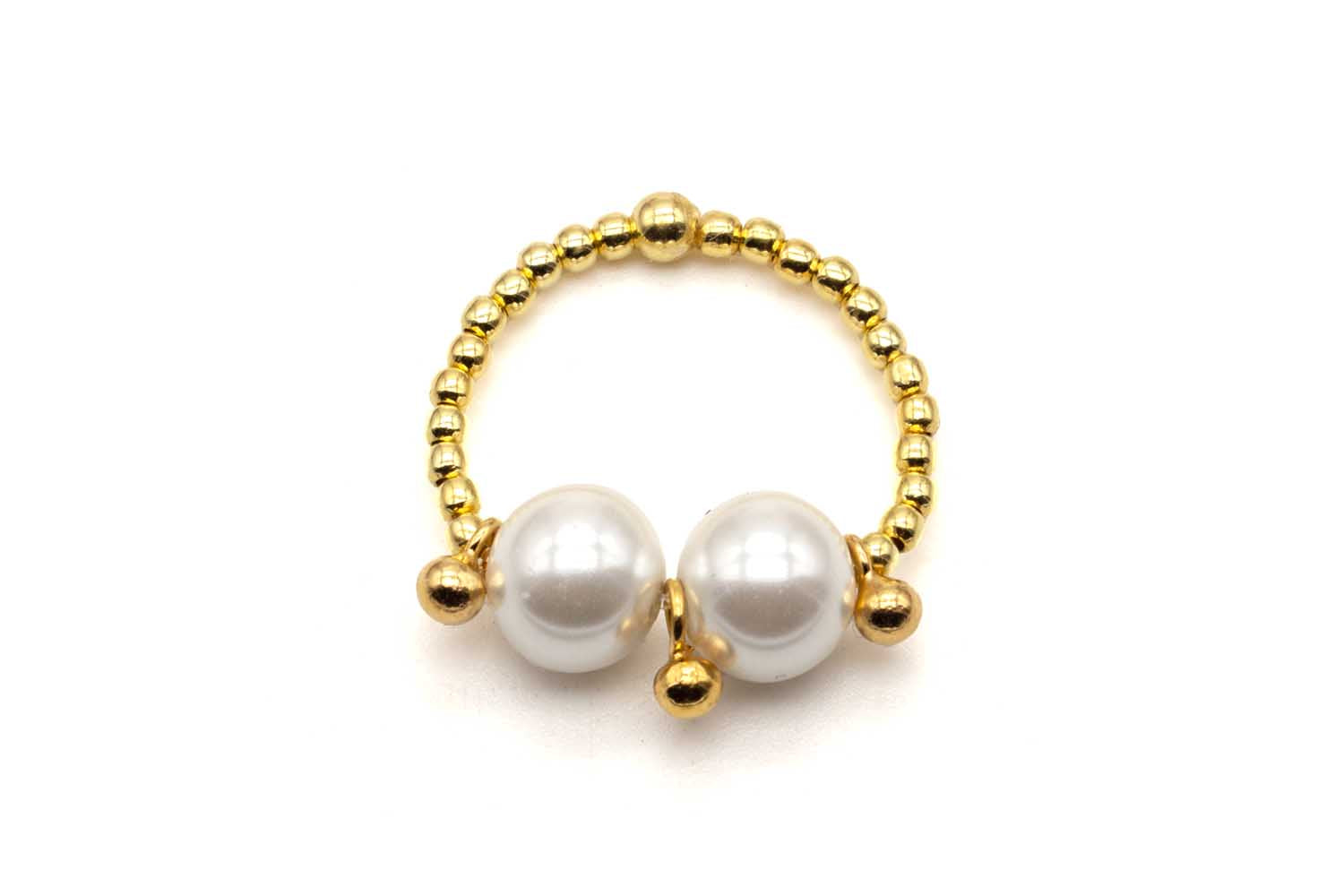 R24 Ring Duo Pearl