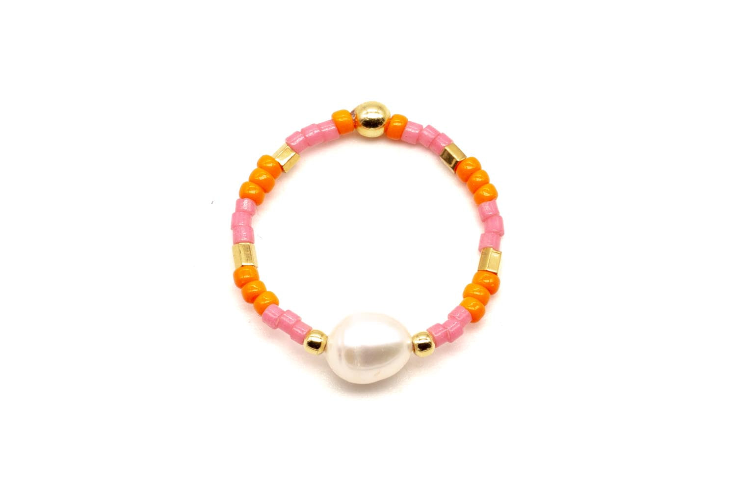 R24 Ring Miyuki Pink Orange