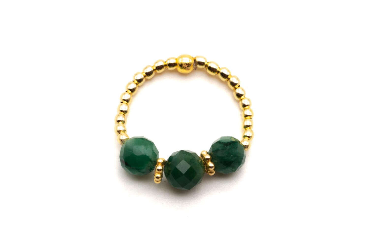 R25 Ring 3P Emerald – handgemachter Schmuck von Schmückstück