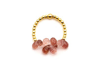 R25 Ring Drops Light Strawberry