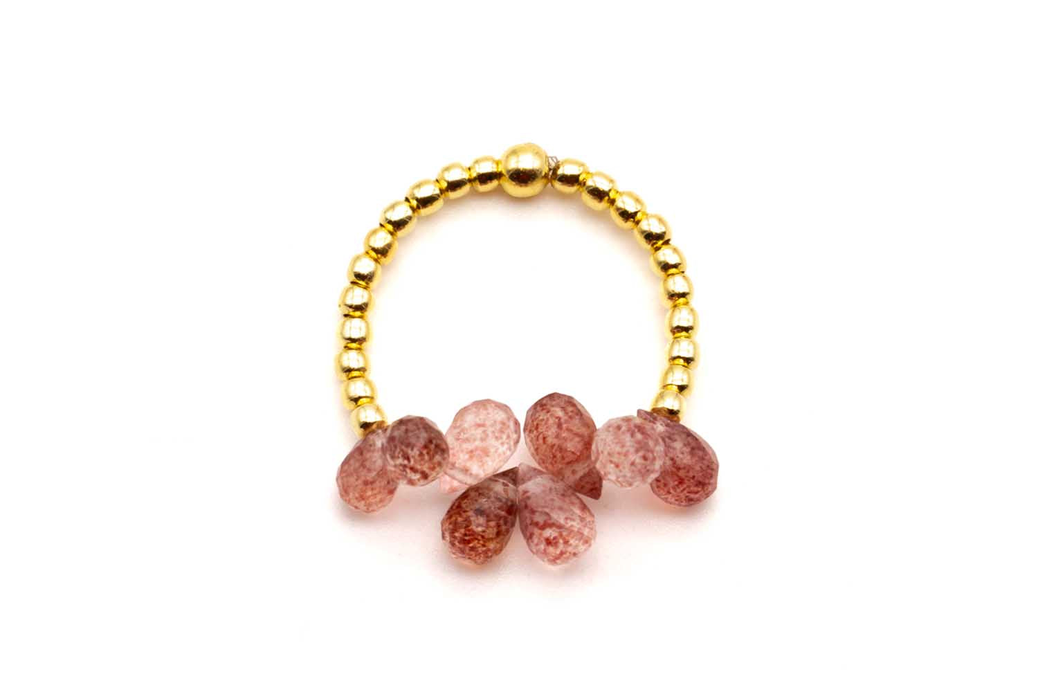R25 Ring Drops Light Strawberry