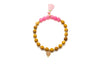 Edelstein Armband Mala Single ginger pink