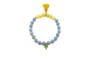 Edelstein Armband Mala Single blau gelb