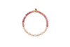 Edelstein Armband einfach Rhodonit Rosenquarz rot