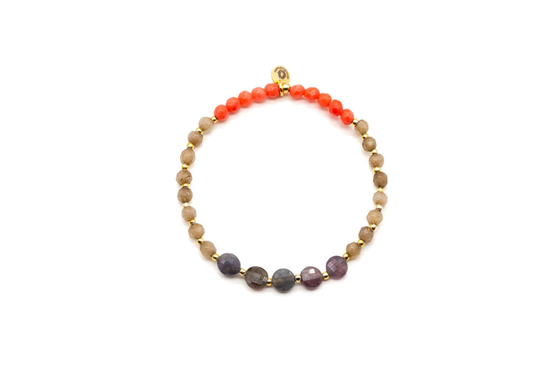 A23 Mala Single Orange Saphire