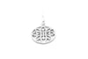 Ausschnitt Blumenanhänger Sterlingsilber