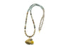 Halskette Boho lang jeans Farben Edelsteine Jaspis Labradorit Sterlingsilber