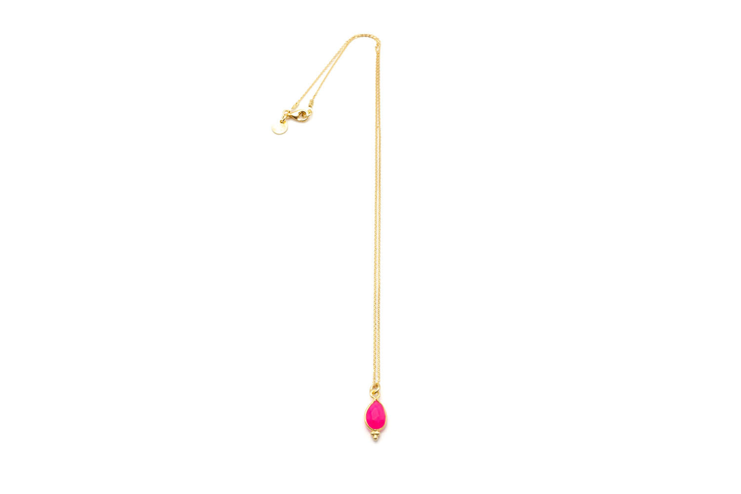 Halskette Fine Jewelry Sterlingsilber Anhänger Chalcedon pink